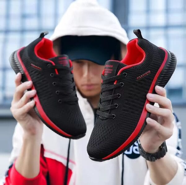 Men's breathable slip-on sneakers, comfortable for casual and outdoor walking.